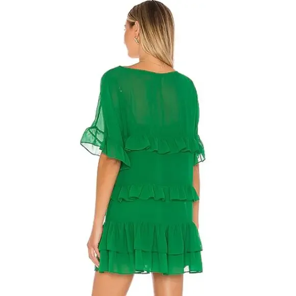 green emerald velvet dress VIRIDIAN GREEN BOW DRESS – Radheys